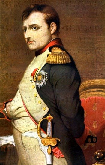 Napoleon Bonaparte, French general and Emperor.Artist: Paul Delaroche