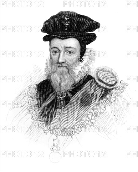 William Cecil, 1st Baron Burghley, (c1850). Artist: Unknown