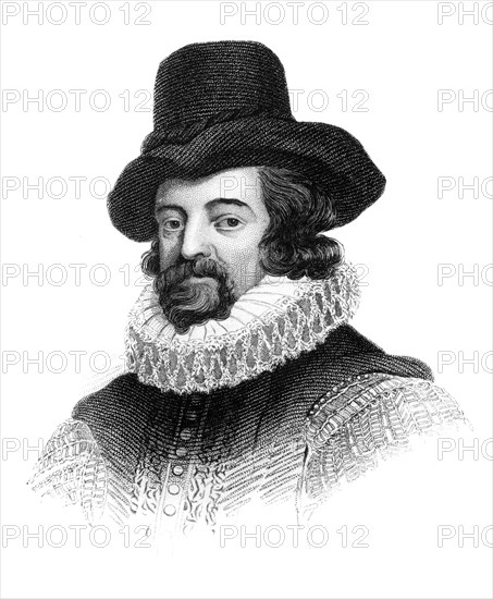 Francis Bacon, Viscount St Albans, English philosopher, statesman and essayist, (c1850). Artist: Unknown