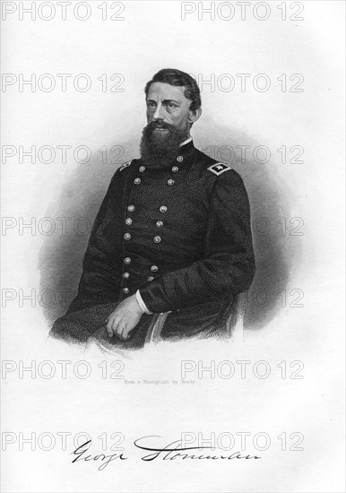 George Stoneman, Union cavalry general, 1862-1867.Artist: Brady
