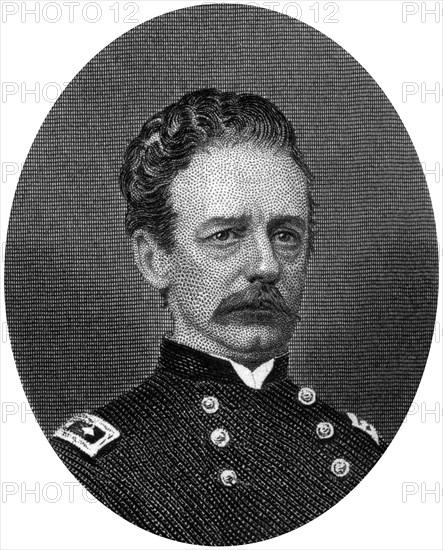 Henry Warner Slocum, Union general, 1862-1867.Artist: J Rogers
