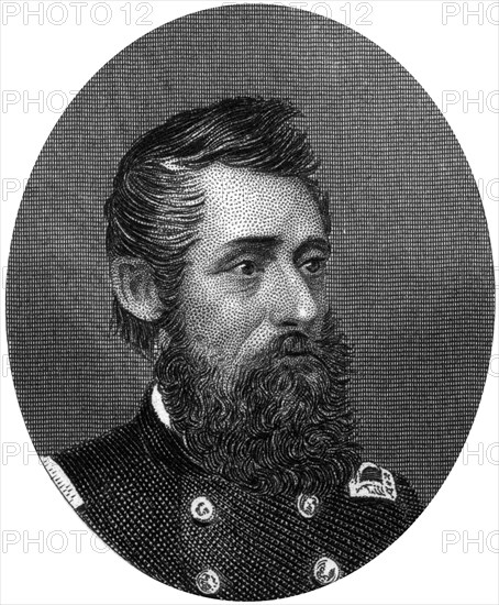 General Benjamin Henry Grierson, Union cavalry general, 1862-1867.Artist: J Rogers
