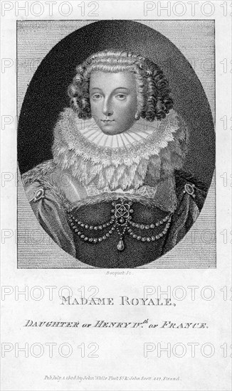 Madame Royale, daughter of King Henry IV of France, (1808).Artist: Bocquet