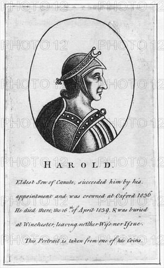 Harold Harefoot, (c1015-1040). Artist: Unknown