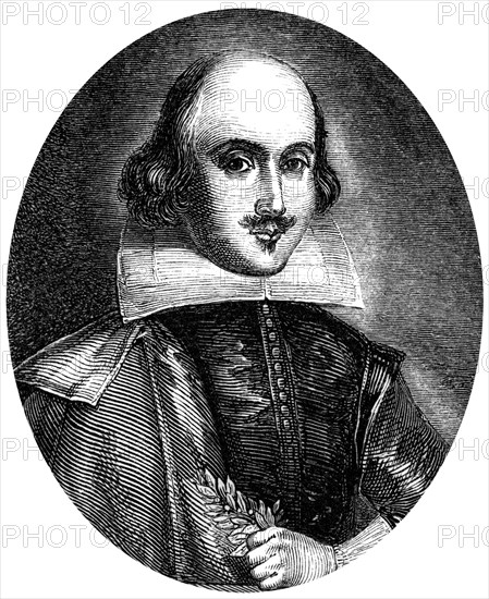 William Shakespeare, English poet and playwright. Artist: WT Green