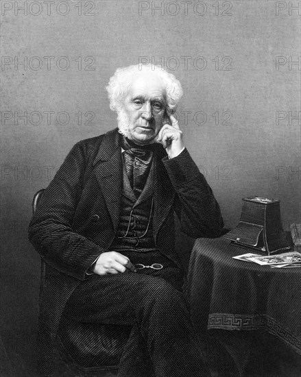 Sir David Brewster, 19th century Scottish scientist, inventor and writer.Artist: DJ Pound
