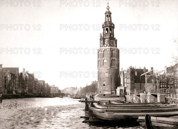 The Montelbaanstoren, Amsterdam, 1898.Artist: James Batkin