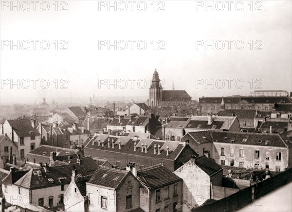 Antwerp skyline, 1898.Artist: James Batkin