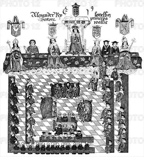 Parliament of Edward I, 13th century, (c1905). Artist: Unknown