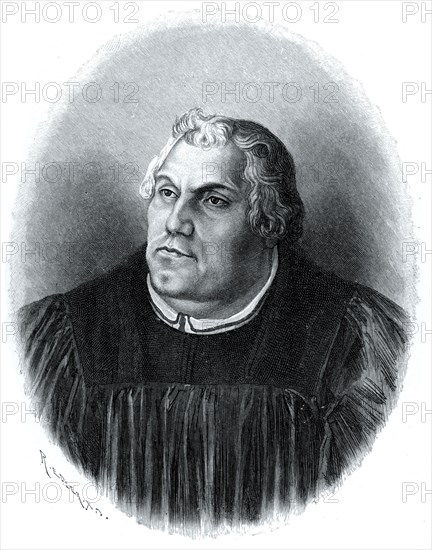 Martin Luther, Protestant church reformer, (1903). Artist: Unknown