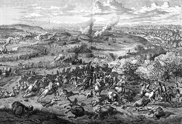 The Battle of Hochstadt, Bavaria, 13 August 1704, (1903).Artist: Jan van Huchtenburg