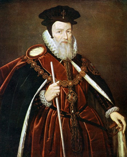 William Cecil, 1st Baron Burghley, 16th century (c1905). Artist: Unknown