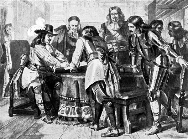General Monck declares for a Free Parliament, 1660 (c1905). Artist: Unknown