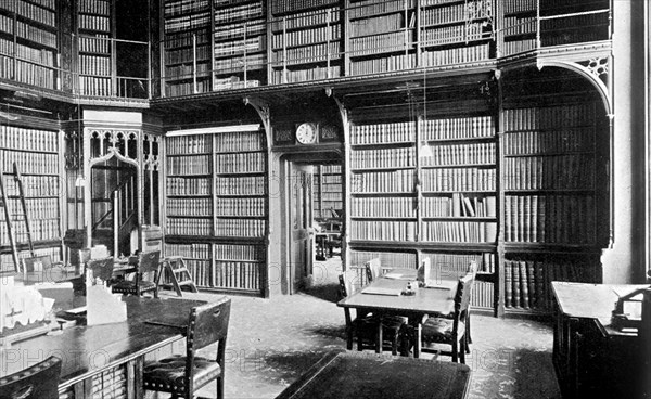 Map Room, House of Commons Library, Palace of Westminster, London, c1905. Artist: Unknown