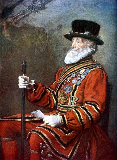 A Yeoman of the Guard, c1905. Artist: Unknown