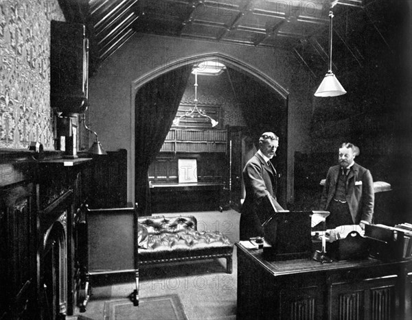 The Deputy Speaker's office, House of Commons, Westminster, London, c1905. Artist: Unknown