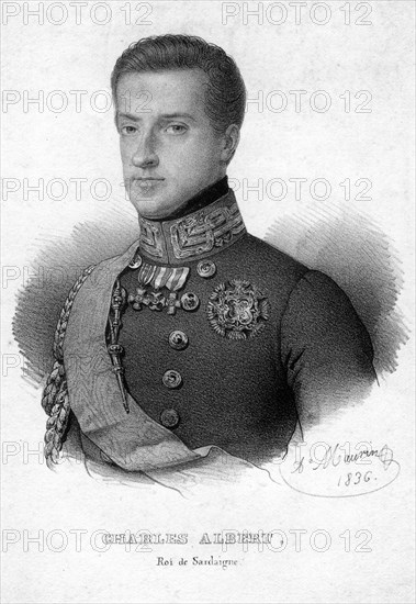 Charles Albert of Sardinia, King of Sardinia, 1836. Artist: Unknown