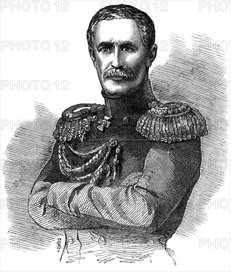 Prince Aleksandr Sergeyevich Menshikov, Russian military commander, 1853. Artist: Unknown