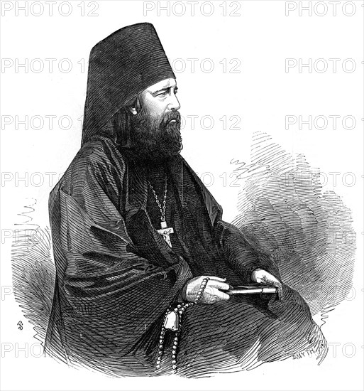 A priest of the Greek orthodox church, 1853.Artist: Smyth