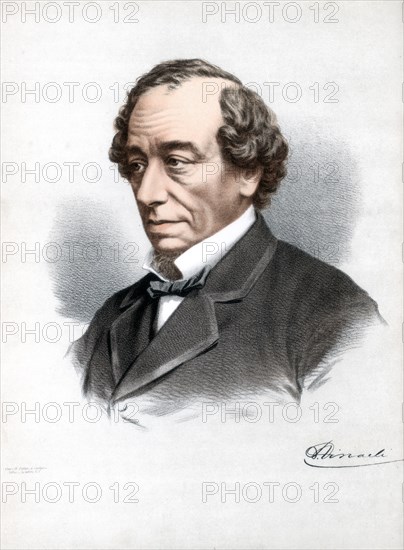 Benjamin Disraeli, 1st Earl of Beaconsfield, British Conservative statesman, c1890.Artist: Cassell, Petter & Galpin
