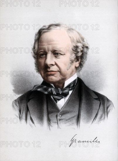 Granville Leveson-Gower, 2nd Earl Granville, British Liberal statesman, c1890.Artist: Cassell, Petter & Galpin