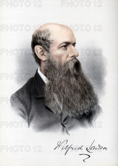 Sir Wilfrid Lawson, British politician and temperance campaigner, c1890.Artist: Cassell, Petter & Galpin