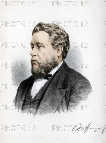 Charles Haddon Spurgeon, British Baptist preacher, c1890.Artist: Cassell, Petter & Galpin