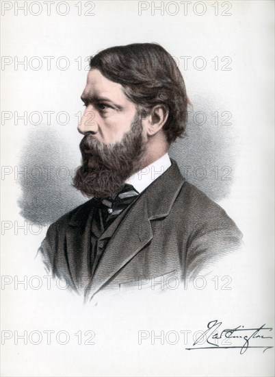 Spencer Compton Cavendish, Marquis of Hartington, British Liberal statesman, c1890.Artist: Cassell, Petter & Galpin