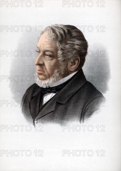 Nathan Rothschild, 1st Baron Rothschild, British banker and politician, c1890.Artist: Cassell, Petter & Galpin