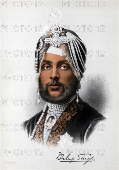 Duleep Singh, Sikh ruler, c1890.Artist: Cassell, Petter & Galpin