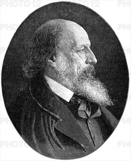 Alfred Tennyson, 1st Baron Tennyson, Poet Laureate, 1900.Artist: H Cameron