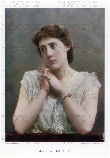 Lily Hanbury, English stage actress, 1901.Artist: W&D Downey