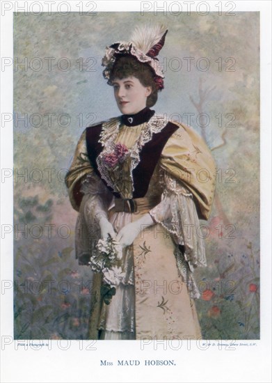 Maud Hobson, actress, 1901.Artist: W&D Downey