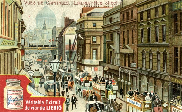 Views of Capitals: Fleet Street, London, c1900. Artist: Unknown