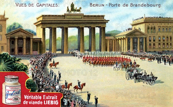 Views of Capitals: Brandenburg Gate, Berlin, c1900. Artist: Unknown