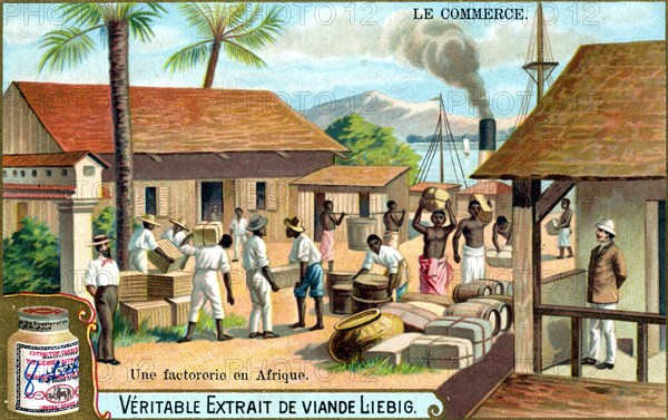 Trade: trading post in Africa, c1900. Artist: Unknown