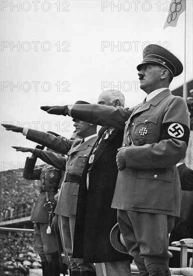 Adolf Hitler, Games of the XI Olympiad, Berlin, 1936. Artist: Unknown