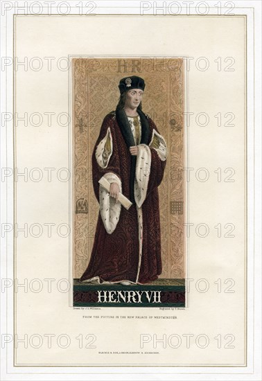 Henry VII, King of England. Artist: T Brown