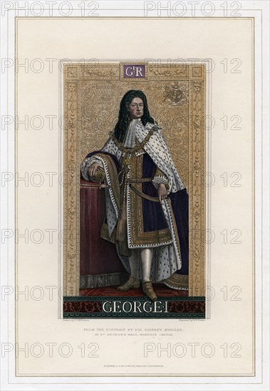 George I, King of Great Britain. Artist: William Home Lizars