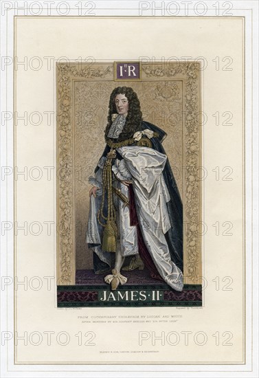 James II, King of England, Scotland and Ireland. Artist: T Brown