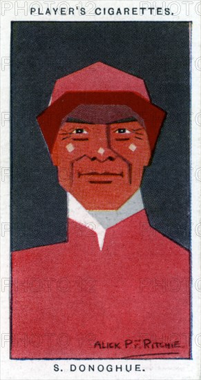 Stephen Donoghue, Jockey and trainer, 1926.Artist: Alick P F Ritchie