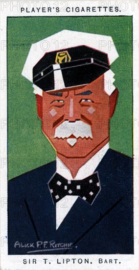 Sir Thomas Johnstone Lipton, 1st Baronet, British grocer and yachtsman, 1926. Artist: Alick P F Ritchie