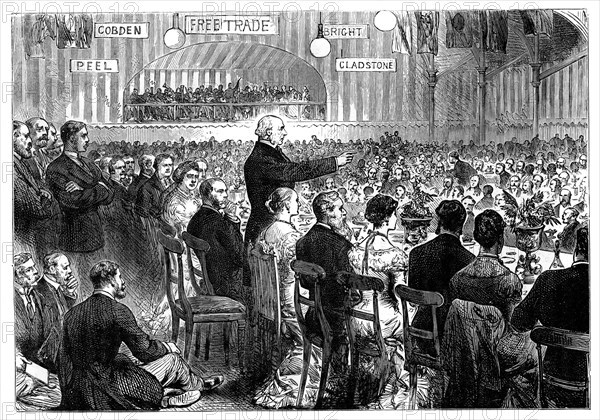 'Mr Gladstone at Leeds', late 19th century. Artist: Unknown