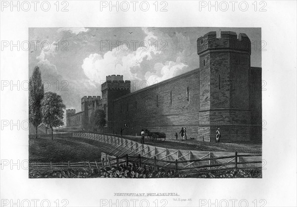 Penitentiary, Philadelphia, Pennsylvania, USA, 1855. Artist: Unknown