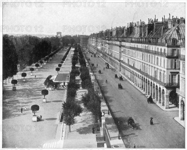 Rue de Rivoli, Paris, late 19th century. Artist: John L Stoddard