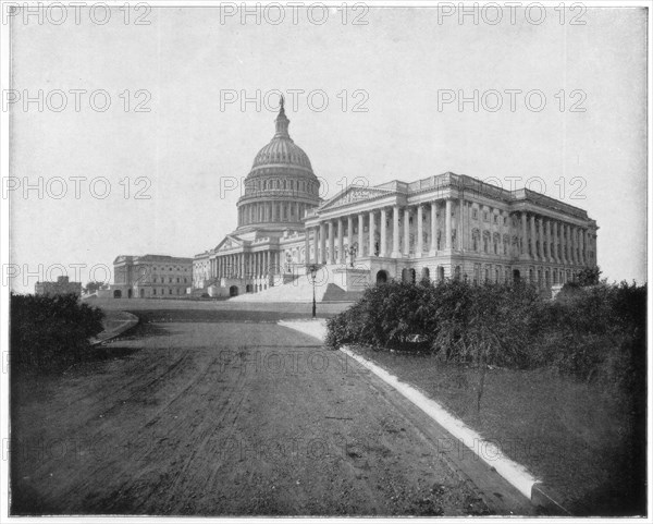 The Capitol, Washington DC, late 19th century. Artist: John L Stoddard