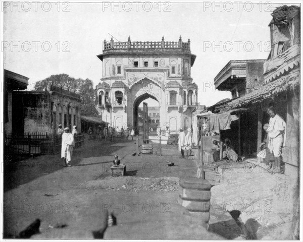 'Gate to Lucknow , India', late 19th century. Artist: John L Stoddard