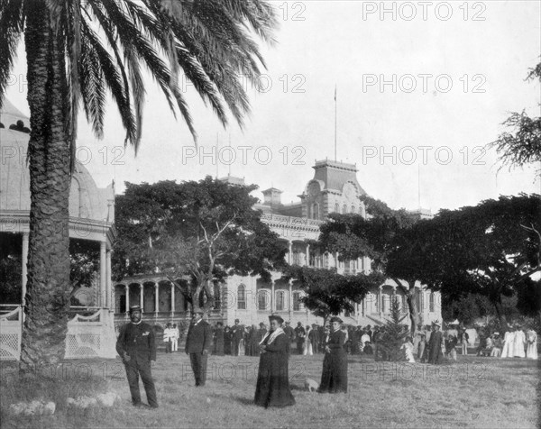 'Royal Palace, Honolulu, Sandwich Islands', late 19th century. Artist: John L Stoddard