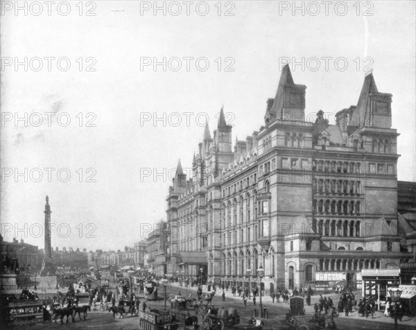 Lime Street, Liverpool, England, late 19th century.Artist: John L Stoddard