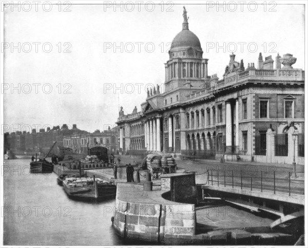 Custom House, Dublin, Ireland, late 19th century. Artist: John L Stoddard